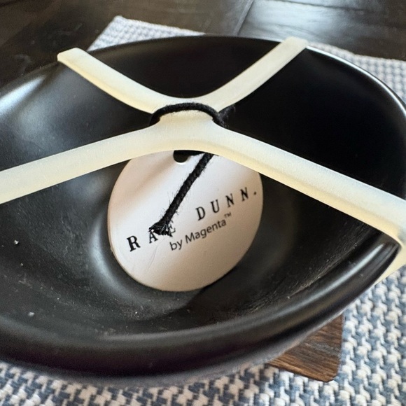 Rae Dunn Black Ceramic Pinch/Dash Bowls Set - Picture 2 of 3